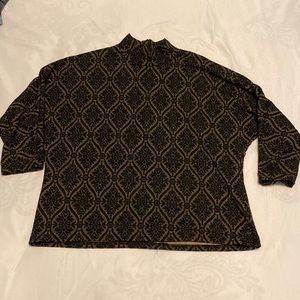 Bobeau, Size S, Black and Gold patterned